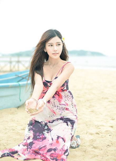 嫩模milk楚楚海边日系清新写真（10）