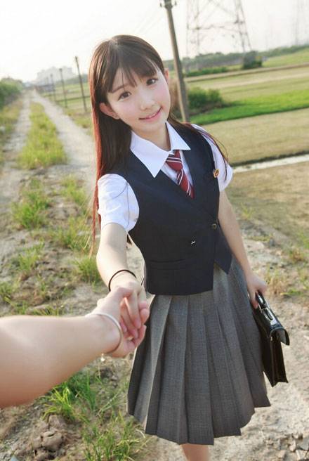 日系甜美萌妹JK制服写真（2）