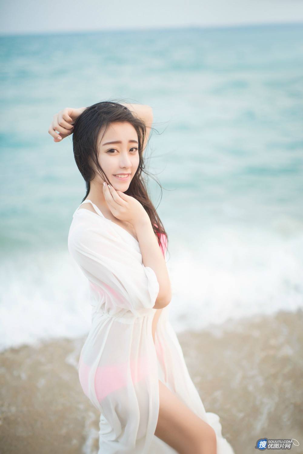 性感纯美少女朵比dobby沙滩比基尼高清写真第8张图片