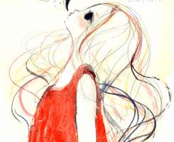 清纯可爱的日系画风二次元插画微信头像