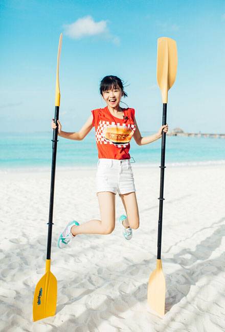 小清新美女宋伊人海边活力写真（6）