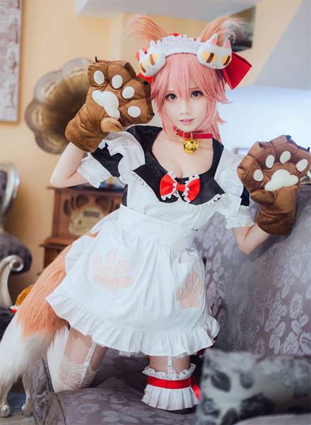 甜美萌妹COS《Fate》玉藻猫（2）