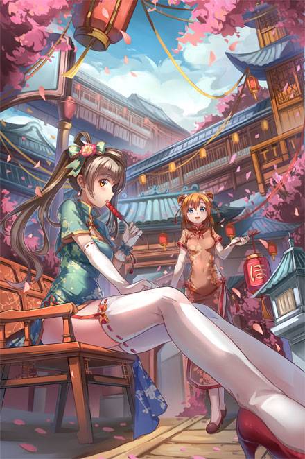 美少女穿旗袍的图片-02