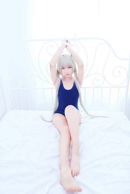 白皙萝莉《缘之空》穹妹死库水COS（1）