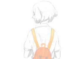 清纯可爱的日系画风二次元插画微信头像