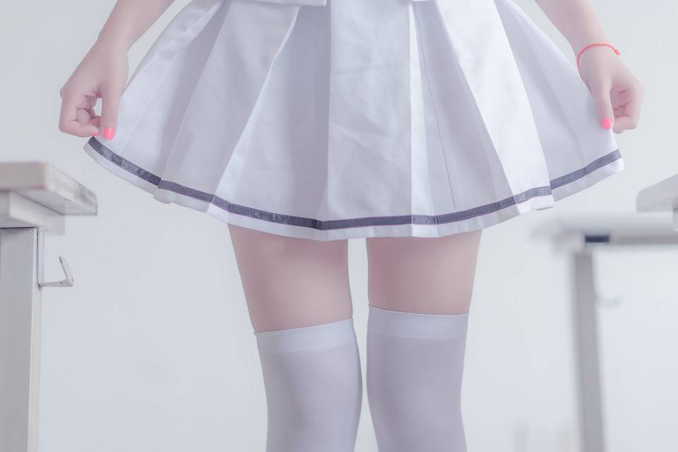 绝对领域，白丝白裙 -11