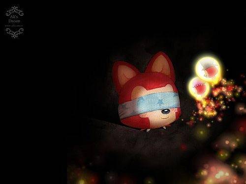 唯美阿狸小清新插画