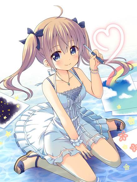 二次元夏日海边萌妹美图赏（11）