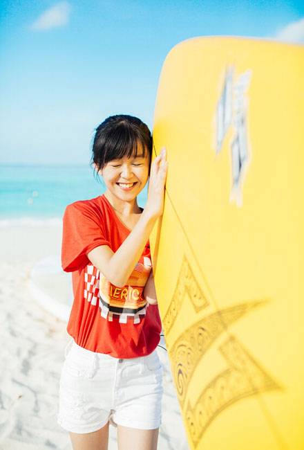 小清新美女宋伊人海边活力写真（5）