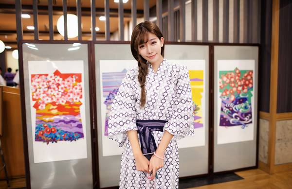 甜美嫩模陈潇日系浴衣图片写真（1）