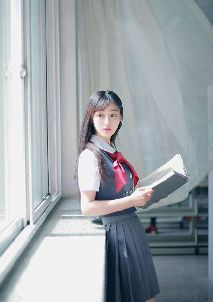 清纯养眼美女jk制服写真（9）