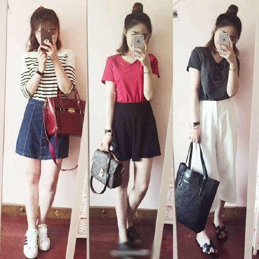 适合日常的女装穿衣搭配模版图片