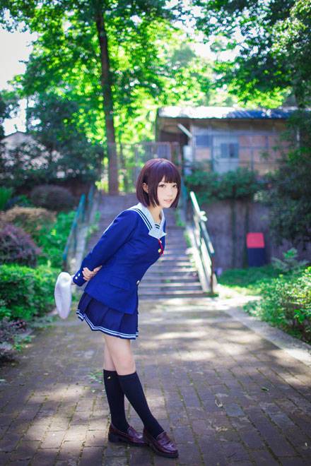 清纯萌妹加藤惠制服COS（10）