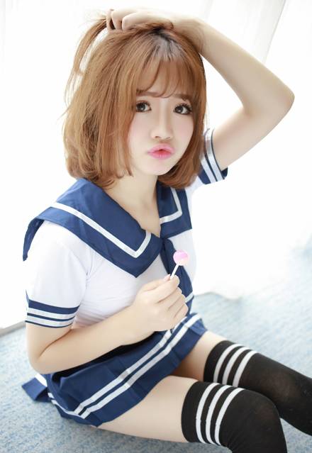 嫩模徐cake室内水手服写真（15）