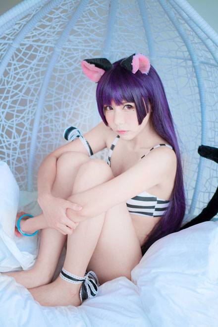 贫乳少女五更琉璃比基尼COS（8）