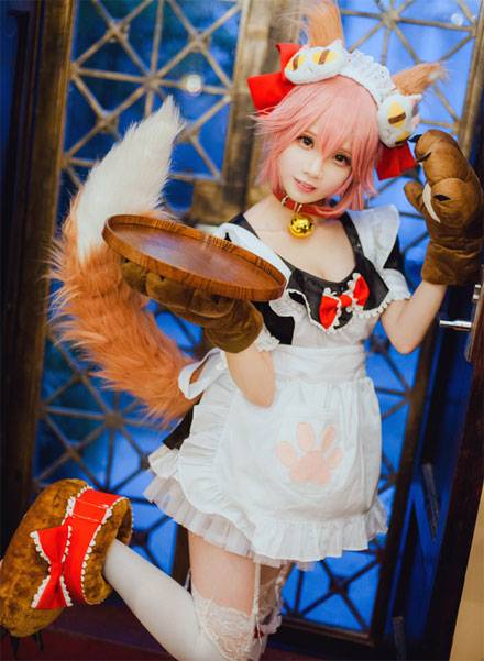 甜美萌妹COS《Fate》玉藻猫（8）