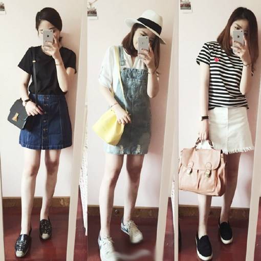 适合日常的女装穿衣搭配模版图片