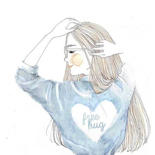 可爱文艺的小清新卡通女生头像