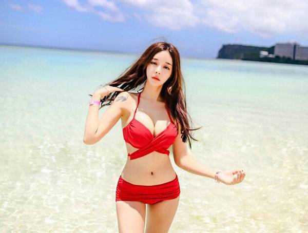 韩国最胸女主播福利私照图集（14）