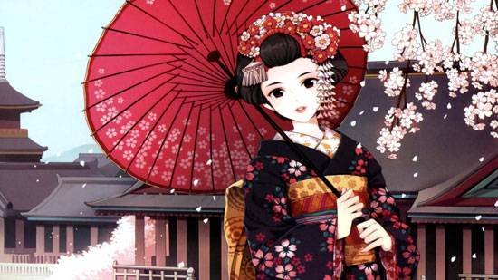 二次元打伞美少女合集(4)