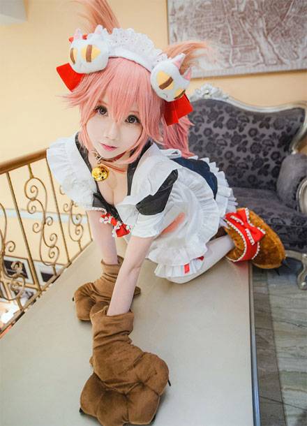 甜美萌妹COS《Fate》玉藻猫（5）