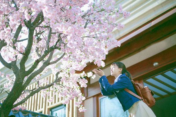 日系制服美女户外唯美写真（10）