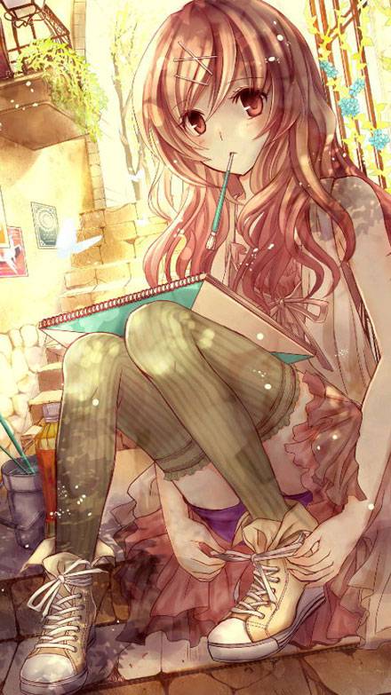 二次元迷你裙萌妹子图片(4)