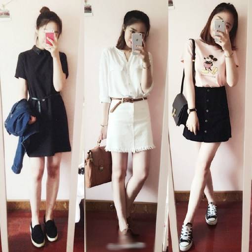 适合日常的女装穿衣搭配模版图片