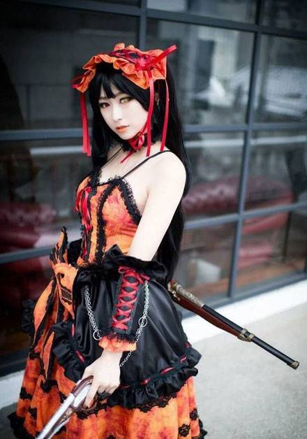 螺旋猫dolljj双色瞳萝莉时崎狂三cos（15）