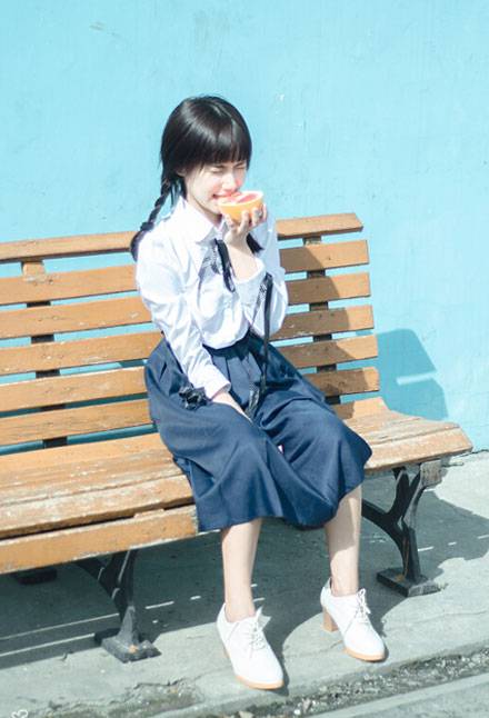 最美校服女生高晴日系制服写真（8）