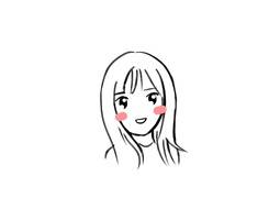 清新自然的手绘风格的情侣男女生头像图片