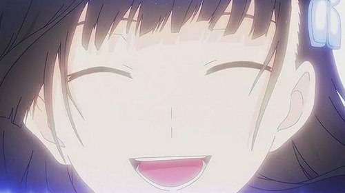 面带甜美微笑的治愈系日式风格人物插画