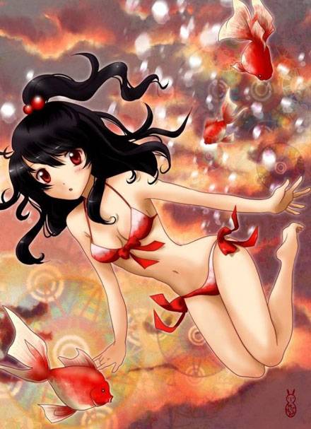 二次元水中美少女夏日清凉福利图(3)