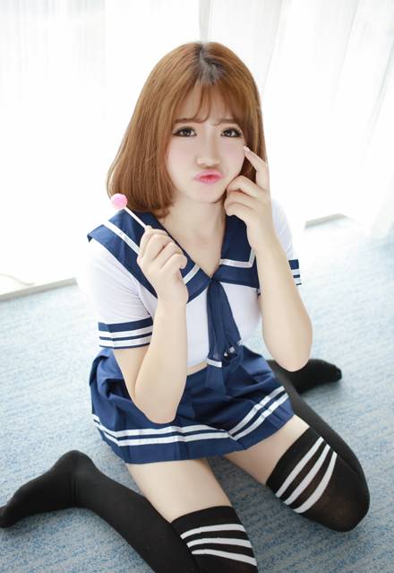 嫩模徐cake室内水手服写真（12）