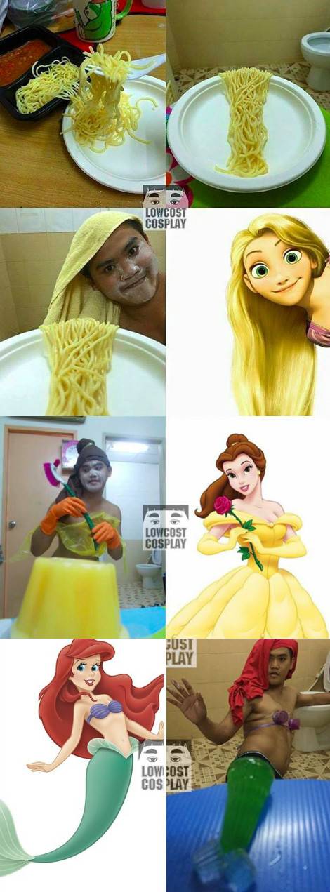 泰国小伙的低成本COS秀，辣眼睛的很