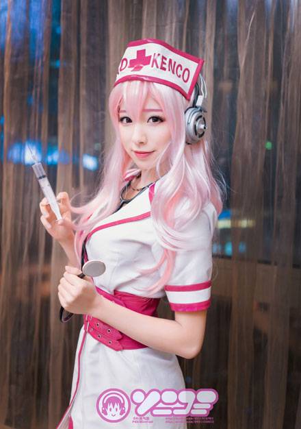 索尼子护士装黑丝福利COS（2）