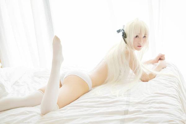 春日野穹内衣白丝福利COS（7）