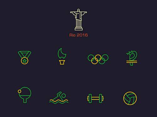 优秀的运动体育类图标ICON素材