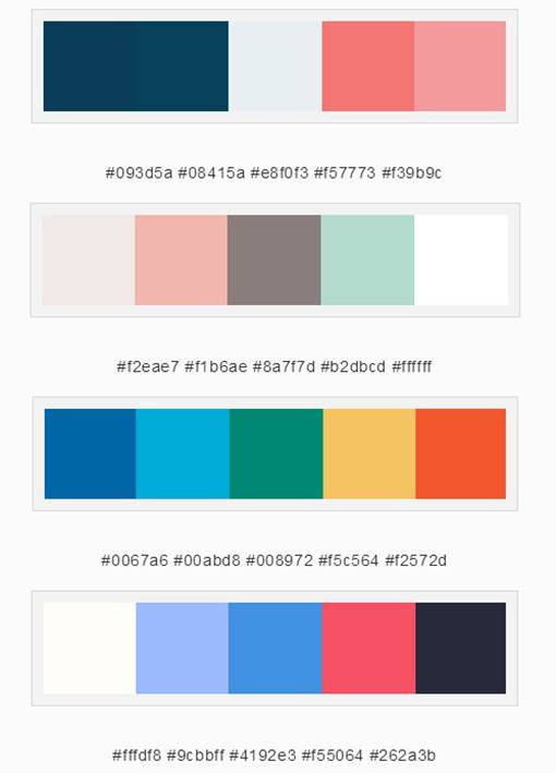 舒服实用的设计配色方案图片素材