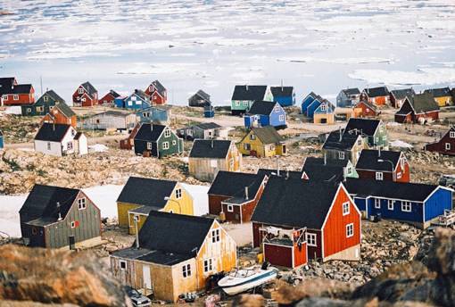 真正的小镇生活，格陵兰岛户外风光摄影