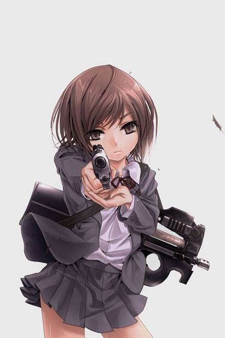 帅气枪械美少女美图二（4）