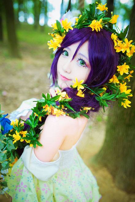 啾小妍SAMA东条希长发公主COS（6）