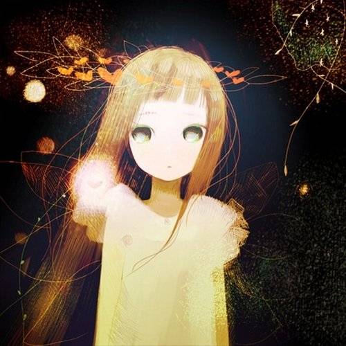 略显梦幻的唯美人物插画图片