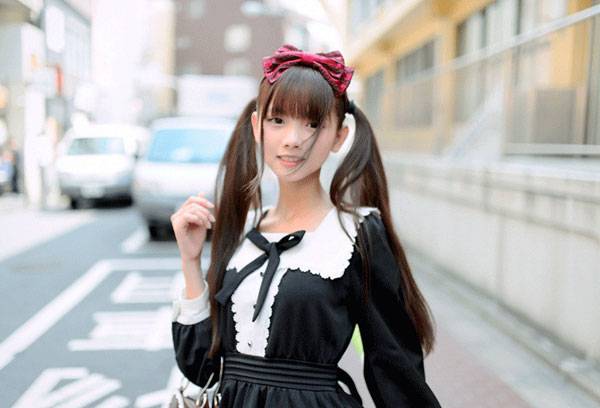 双马尾萝少女莉猫梓女仆装写真（9）