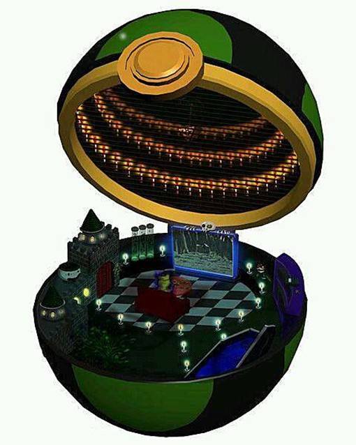 脑洞向，宠物小精灵的精灵球内部是什么样