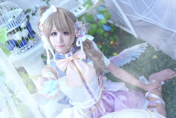 甜美萌妹南小鸟白色情人节COS（5）