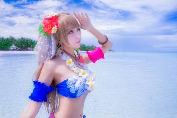 甜美萌妹COS南小鸟夏威夷觉醒（9）