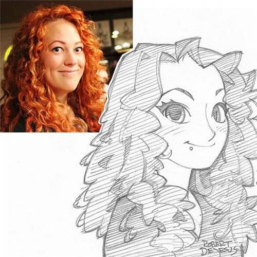 人物手绘插画图片