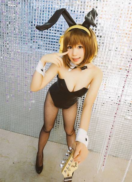 凉宫春日兔女郎黑丝福利COS（14）
