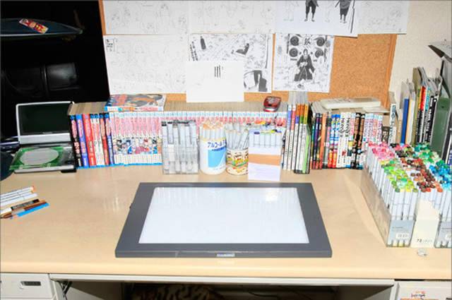 人气JUMP《漫画家桌面》大公开 原来老师们的桌面是这样的啊 - 图片7